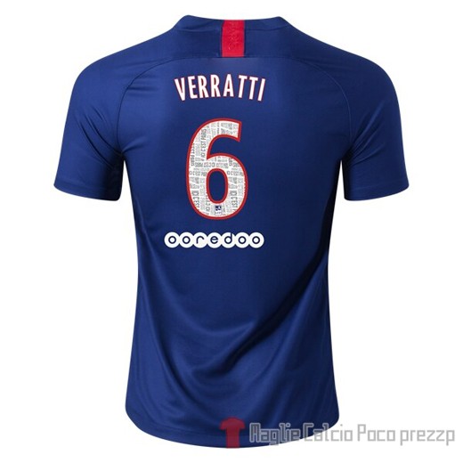 Maglia Paris Saint-Germain Giocatore Verratti Home 2019/2020 - Clicca l'immagine per chiudere